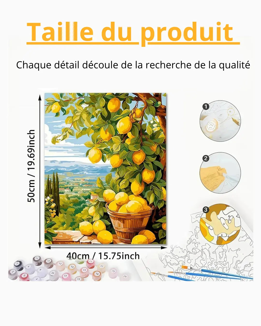 Kit de peinture Jardin de citron Itowss