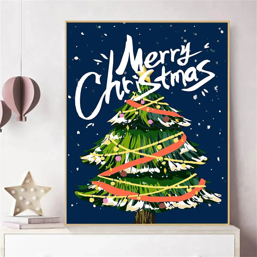 Kit de peinture Sapin Festif “Merry Christmas” Itowss