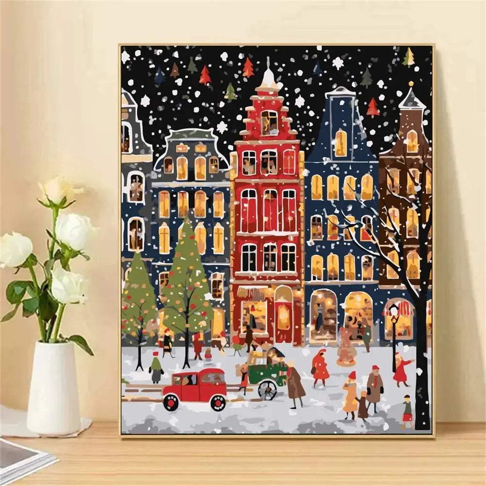 Kit de peinture Village de Noël Itowss