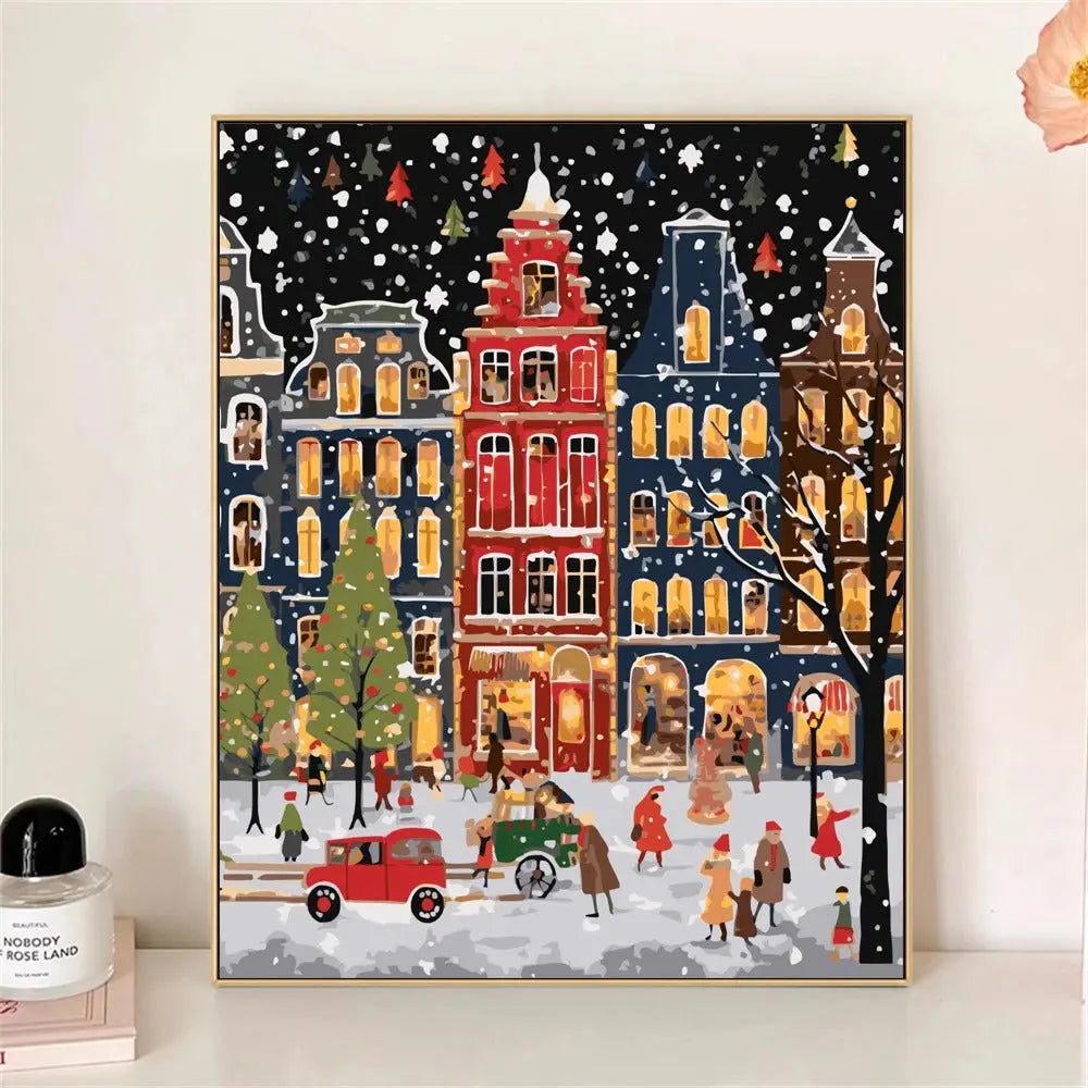 Kit de peinture Village de Noël Itowss