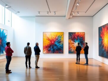 Explorer l'influence vibrante des peintures abstraites colorées dans l'art de la décoration contemporaine
