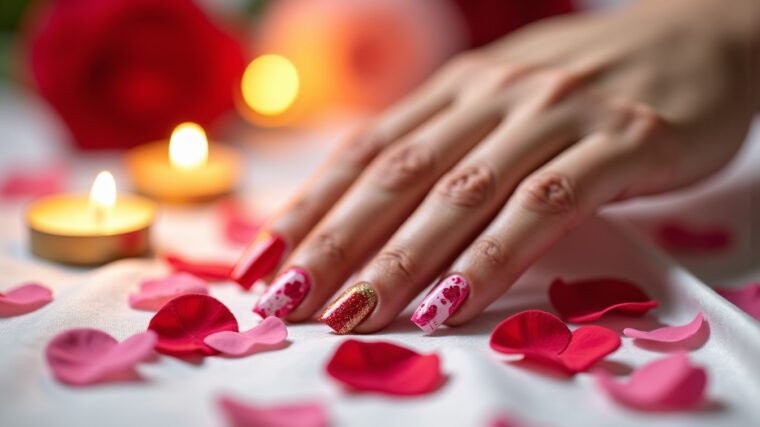 Nail Art en Gel pour la Saint-Valentin : Inspirations Romantiques et Élégantes