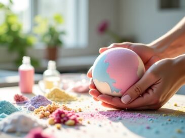 Créez votre bombe de bain maison pour une escapade détente haute en couleurs