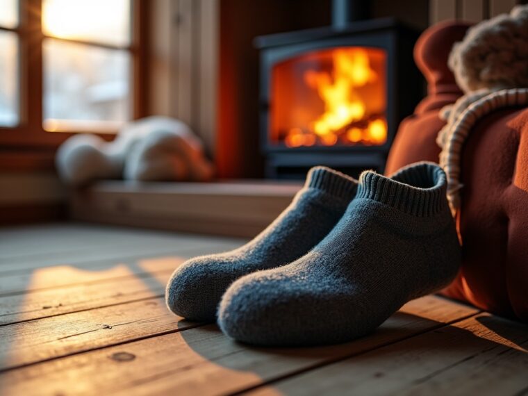 La chaussette en molleton : le secret douillet pour affronter le froid avec style